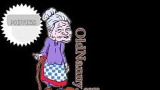 Horny granny having horny sex together in kitchen porn video