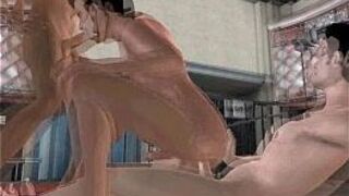 Three horny 3D cartoon hunks having group sex porn video